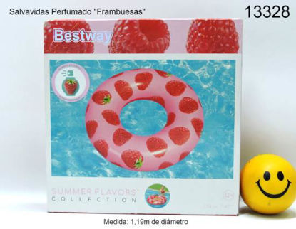 Imagen de SALVAVIDAS PERFUMADO FRAMBUESA 119CM (SIN CAMBIO) 11.24